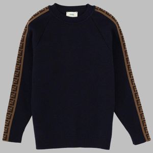 Fendi Blue Mini Harmonized Sweatshirt For Kids