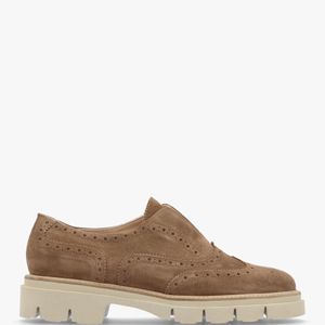 Luca Grossi Brown Tan Suede Brogue Trouser Shoes