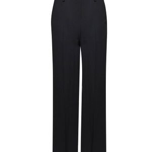 Khaite Black Virgin Wool Grenare Straight-Leg Trousers