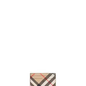 Burberry White Sand Check Credit Card Holder for men