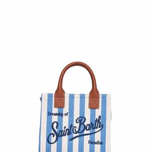 Mc2 Saint Barth Blue Light And Vanity Bag Mini Handbag With Shoulder Strap