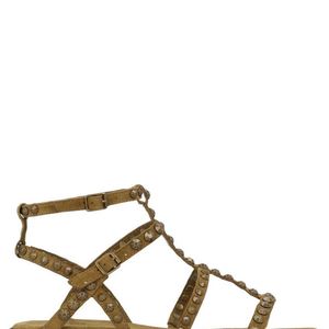 Ash Brown Studded Sandals