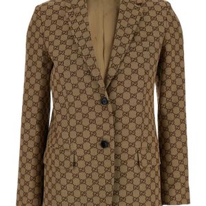 Gucci Brown Single-Breasted Jacket