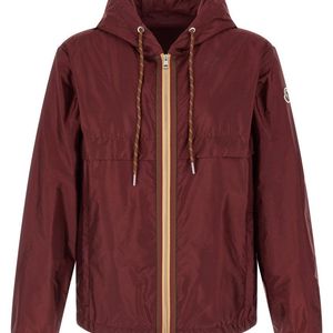 Moncler Red Solid Hood Jacket for men