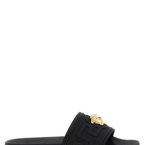 Versace Black Logo Slides for men