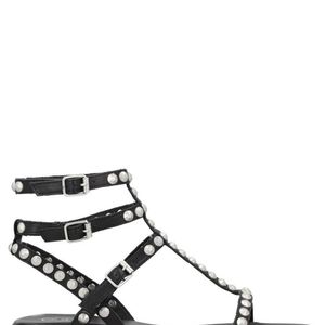 Ash Black Studded Sandals