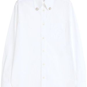 Valentino White Cotton Poplin Shirt