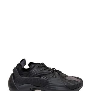 Lanvin Black Solid Flash Sneakers for men