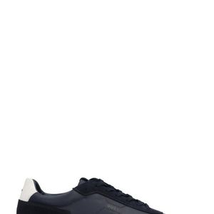 Boss Blue Solid Sneakers for men