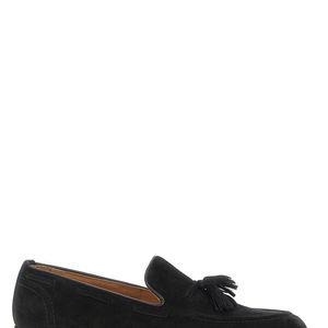 Tricker's Black Solid Elton Loafers for men