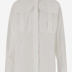 Patou White Safari Poplin Shirt
