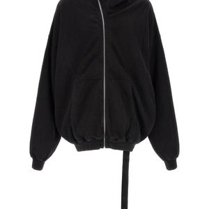 Rick Owens Black Mountain Zip-Up Hoodie for men