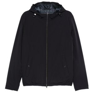 Herno Black Solid Jacket for men