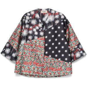 ALESSANDRO ENRIQUEZ Grey Mix-Print Jacket
