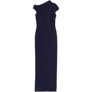 Solace London Blue One Shoulder Maxi Dress