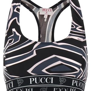 Emilio Pucci Black Polyamide Sport Bra Clothing