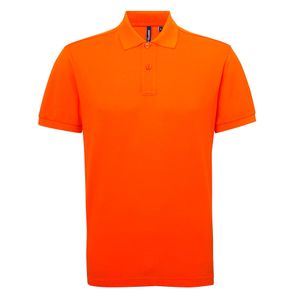 Asquith & Fox Orange Short Sleeve Performance Blend Polo Shirt for men
