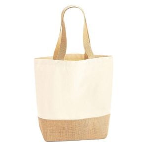 Westford Mill Natural Jute Canvas Shopper Bag for men