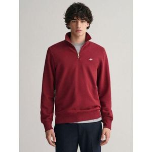 Gant Red Plumped Shield Half Zip Sweatshirt for men