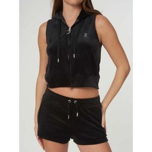 Juicy Couture Black Gilly Velour Gilet