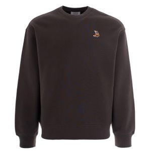 Maison Kitsuné Black Dreaming Fox Beluga Comfort Sweatshirt for men
