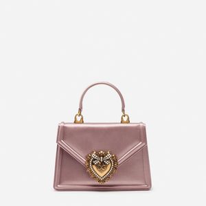 Small Satin Devotion Bag Dolce & Gabbana de color Rosa
