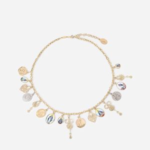 Dolce & Gabbana Natural Sicily Necklace 18-Carat And And Ancient Ceramic Miniatures
