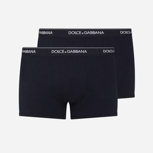 メンズ Dolce & Gabbana コットン ボクサーパンツ X2 ブルー