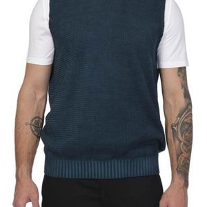 Alpha Studio Blue Round Neck Au-1111Cs 1044 Ver for men
