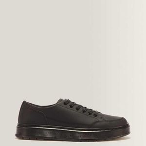 Dr. Martens Black Brookline Nappa Leather Shoes for men