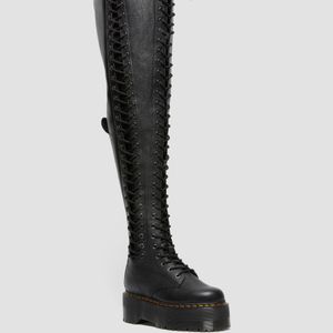 Dr. Martens Black Azreya High Leg Lace Up Boots