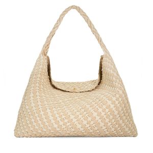 Dune Natural Deliberate Xl Extra Large Woven Shoulder Bag