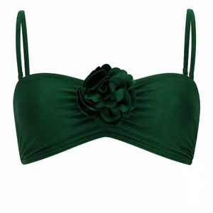 Zimmermann Green Waverly Flower Bandeau Bra