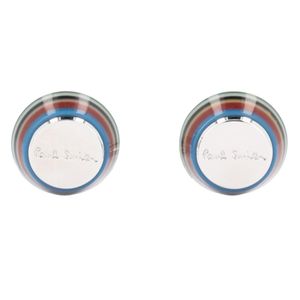 Paul Smith Blue Gemelli "Signature Stripe" Con Logo for men