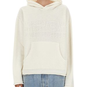 MM6 by Maison Margiela White Jersey With Logo for men