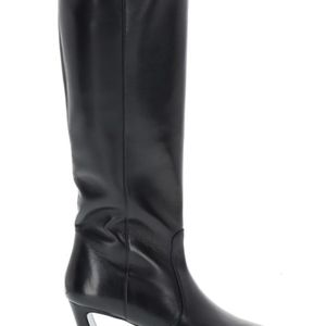 Stuart Weitzman Black Solid Stassi Boots