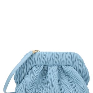 THEMOIRÈ Blue Borsa "Bios" Medium Arricciata