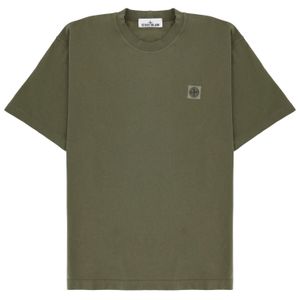 Stone Island Green Organic Cotton T-Shirt for men
