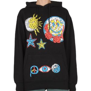 Market Black Hand Drawn Varsity Sweatshirt