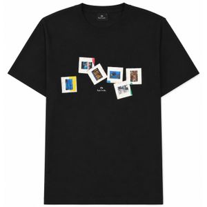 Paul Smith Black T-Shirt Con Stampa for men