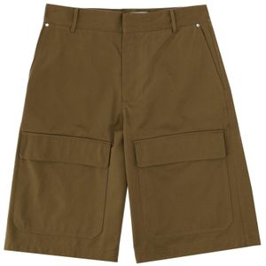 MSGM Green Solid Shorts for men