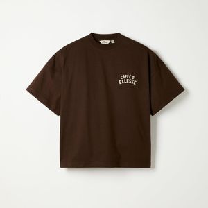 Ellesse Brown Caffe Boyfriend Tee Dark
