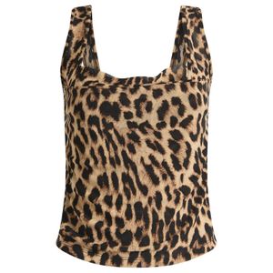 GOOD AMERICAN Brown Mesh Bustier