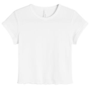 Skims White Drop Needle Pointelle Baby T-Shirt