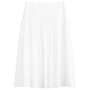 NOTHING WRITTEN White Sherry Pleated Skirt