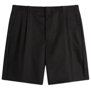Maison Margiela Black Raw Hem Tailored Shorts for men