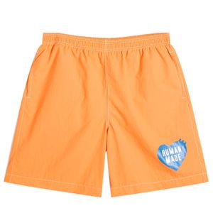 Human Made Orange Heart Swim Shorts for men
