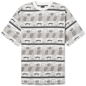 Manastash Grey Mountain Stripe T-Shirt for men