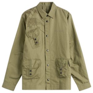 Maharishi Green M.A.L.I.C.E. Embroidered Shirt for men