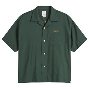 Visvim Green Copa Silk Short Sleeve Shirt for men